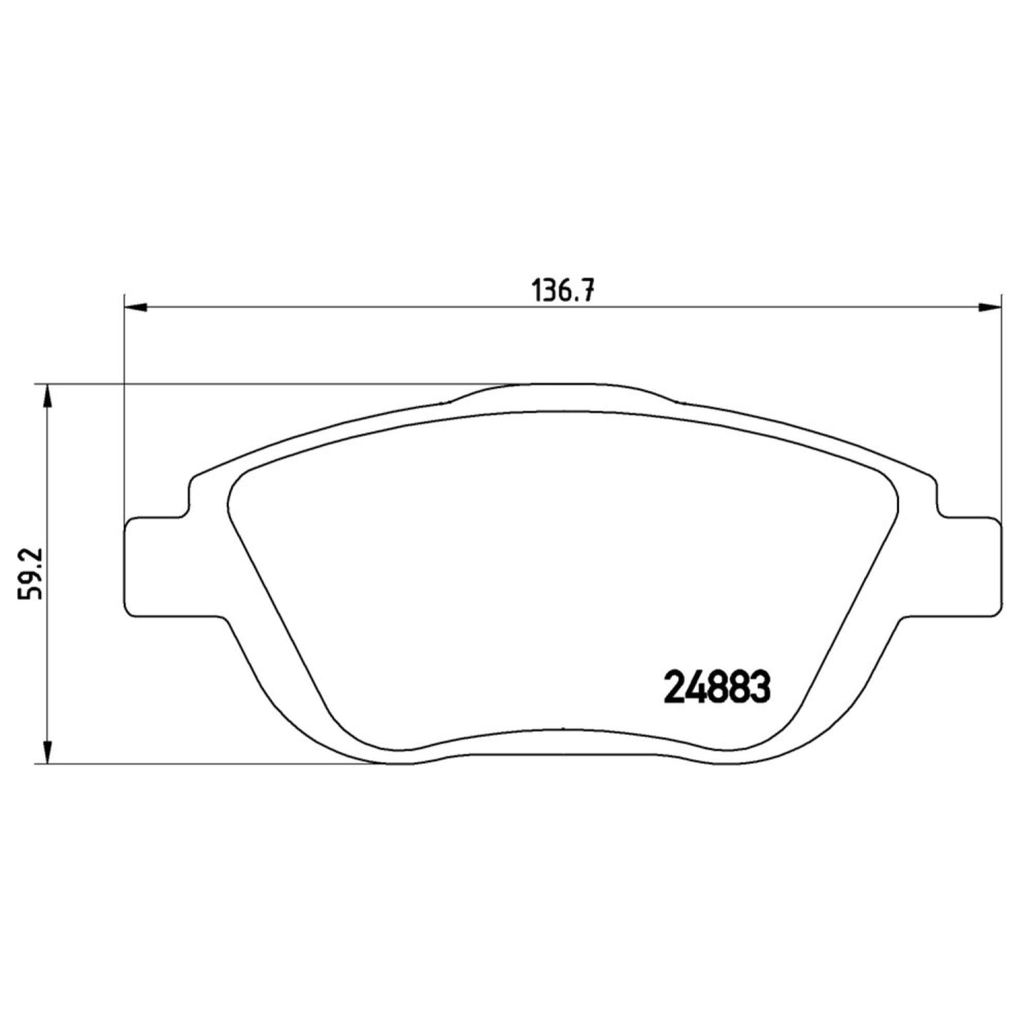 Balatas De Freno Delantera Para Peugeot 2008 2014-2019