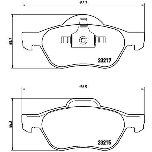 Balatas De Freno Delantera Para Renault Megane 2004-2010