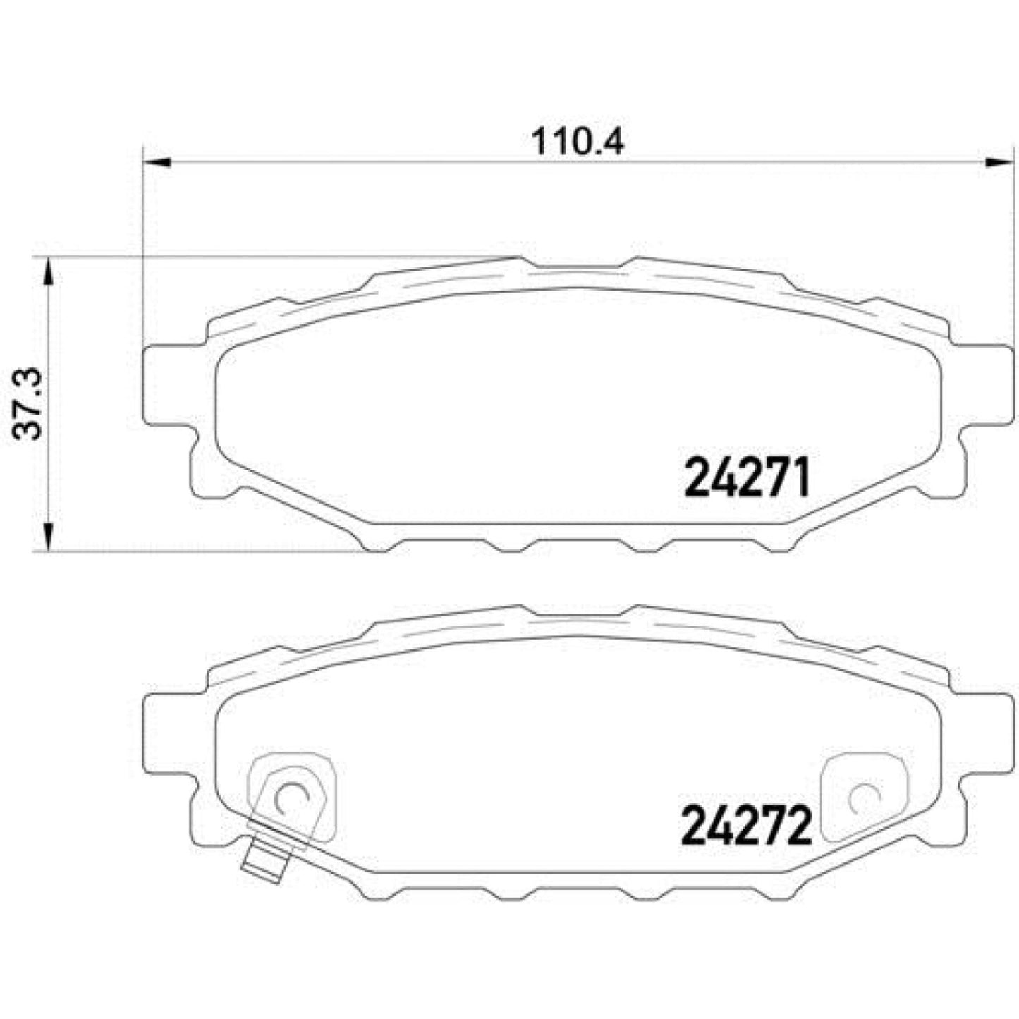 Balatas De Freno Trasera Para Subaru Outback 2006-2014