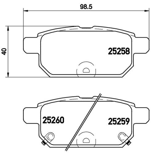 Balatas De Freno Trasera Para Suzuki Swift 2013-2023