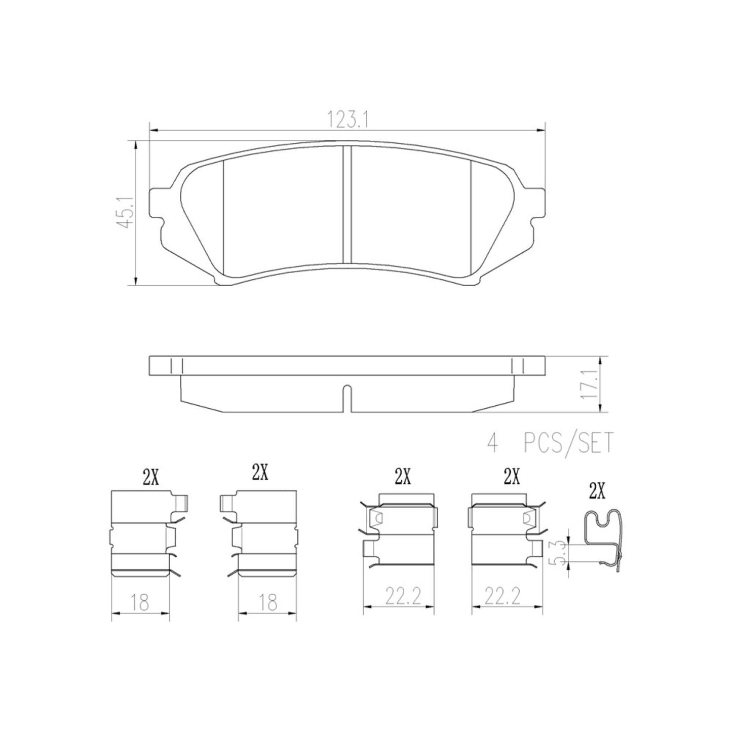 Balatas De Freno Trasera Para Lexus Lx470 1998-2007