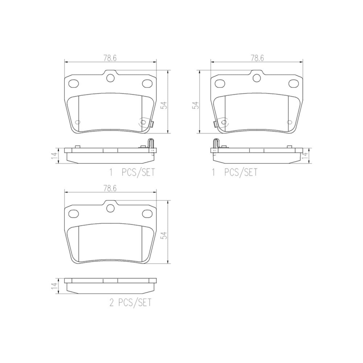 Balatas De Freno Trasera Para Toyota Rav4 2004-2005