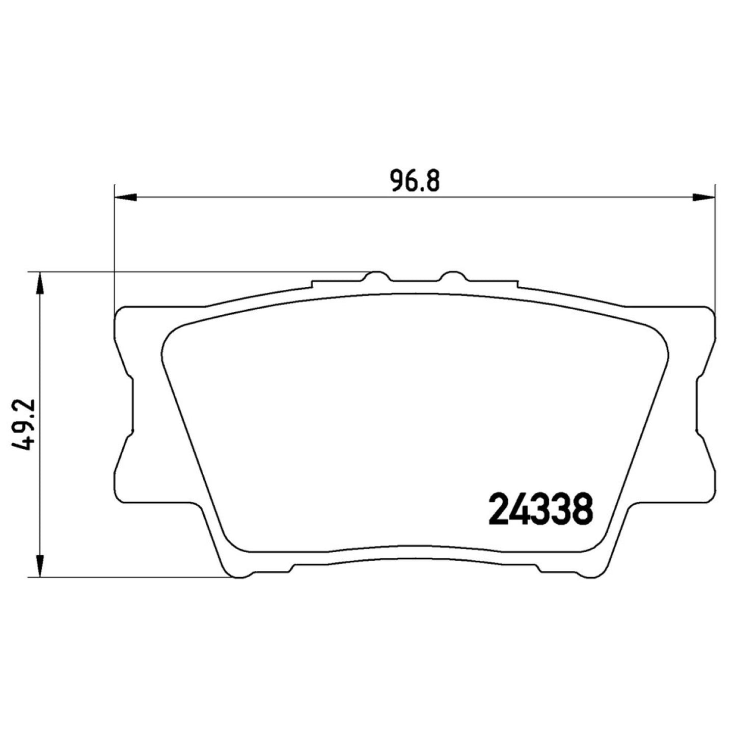 Balatas De Freno Trasera Para Toyota Rav4 2006-2018