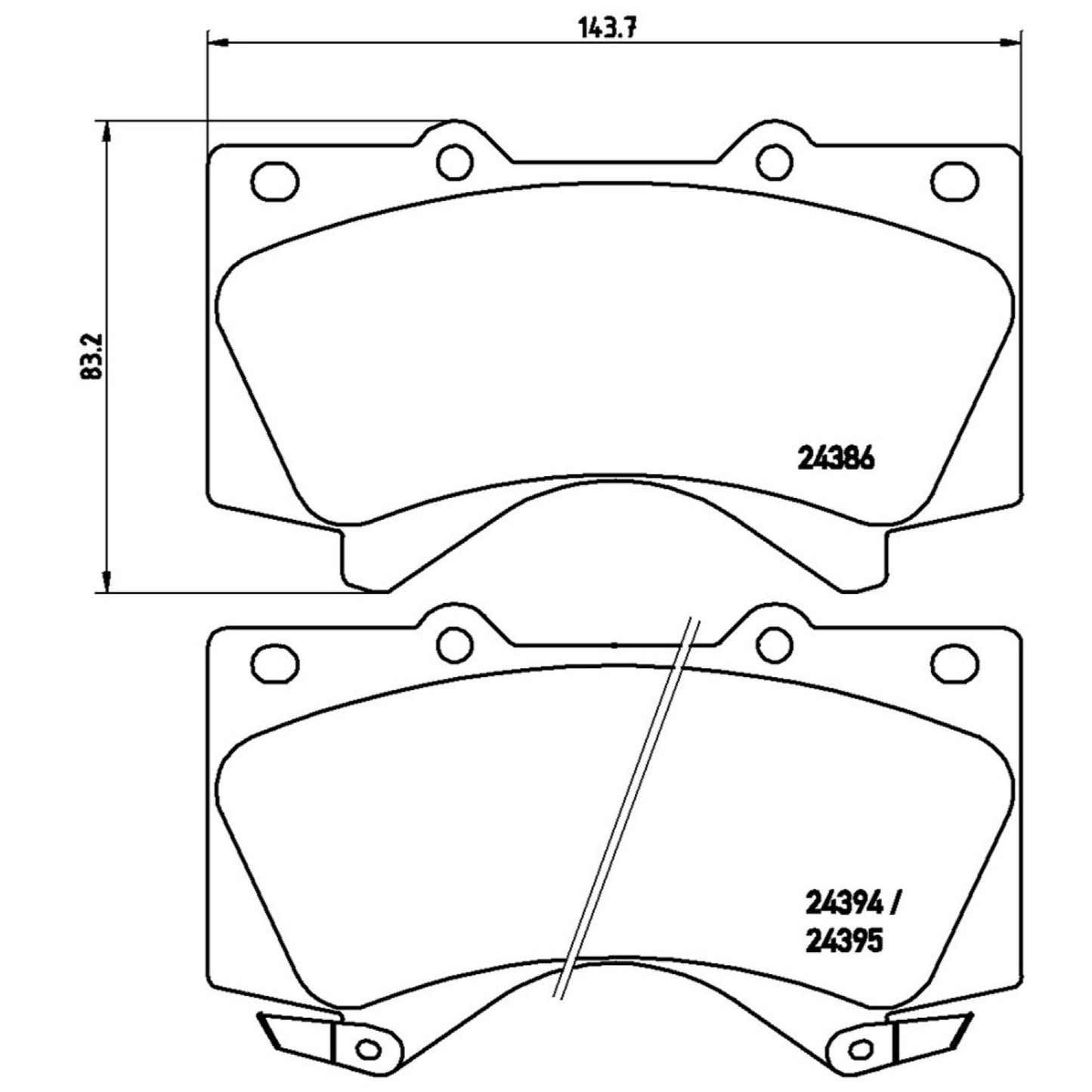Balatas De Freno Delantera Para Toyota Tundra 2007-2020