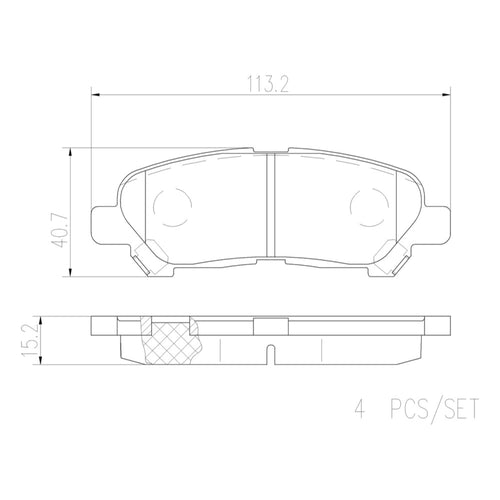Balatas De Freno Trasera Para Toyota Highlander 2008-2013