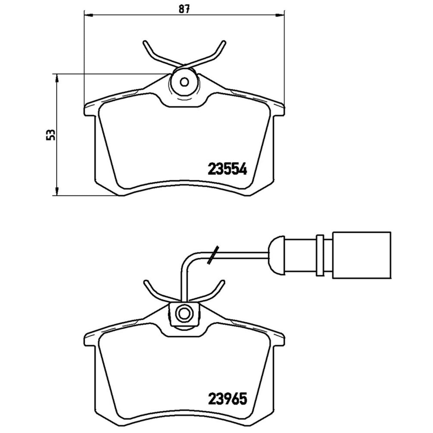 Balatas De Freno Trasera Para Volkswagen Sharan 2002-2008