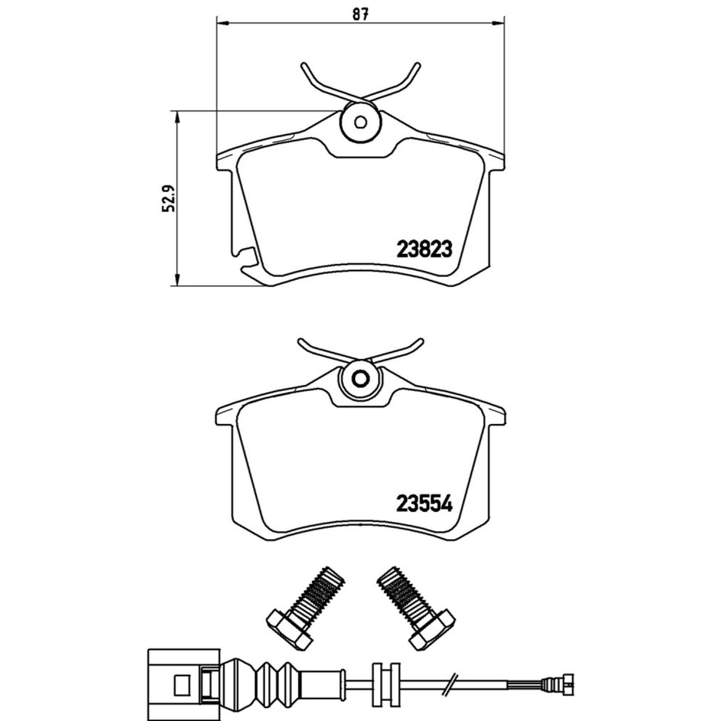 Balatas De Freno Trasera Para Seat Ibiza 2003-2009