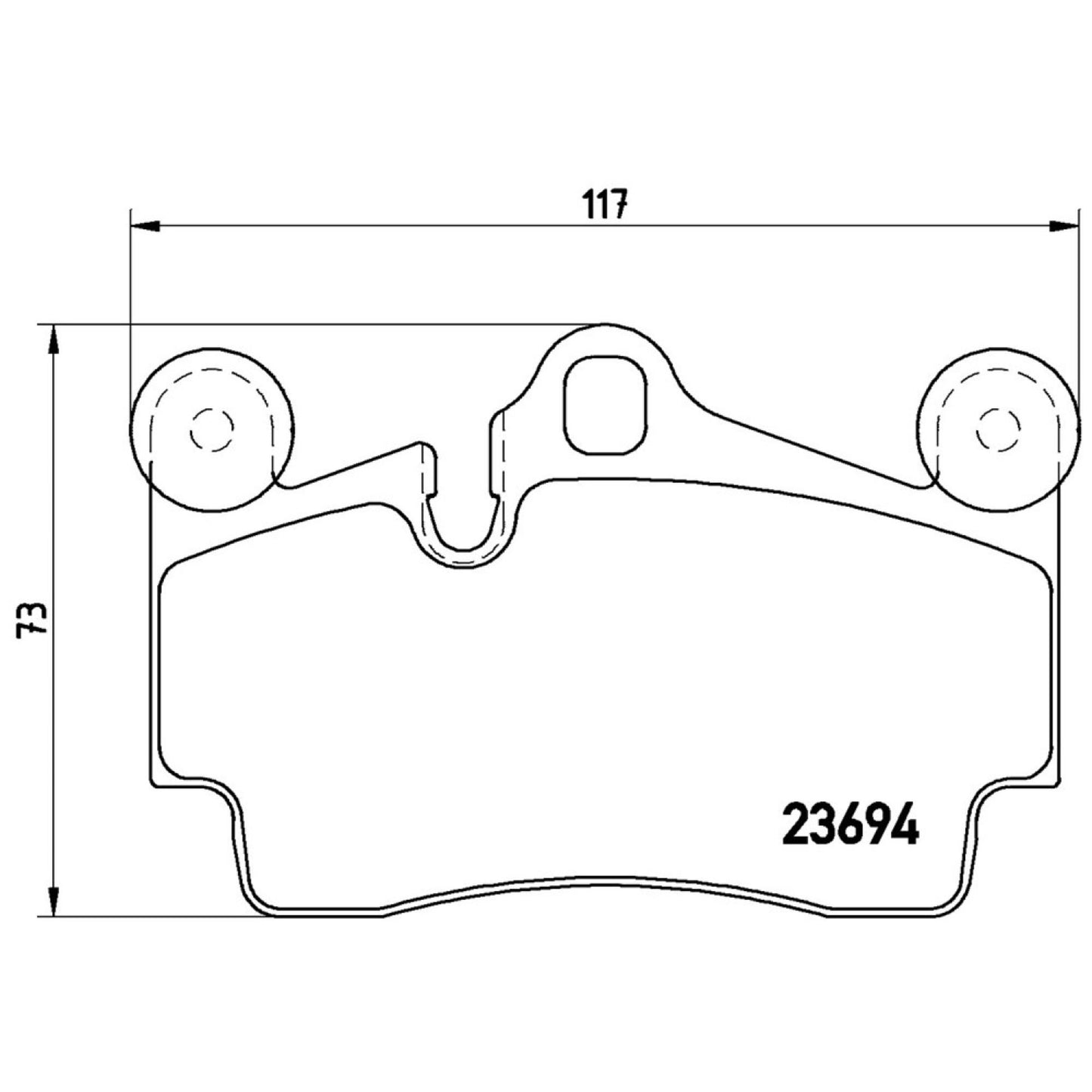 Balatas De Freno Trasera Para Volkswagen Touareg 2004-2010