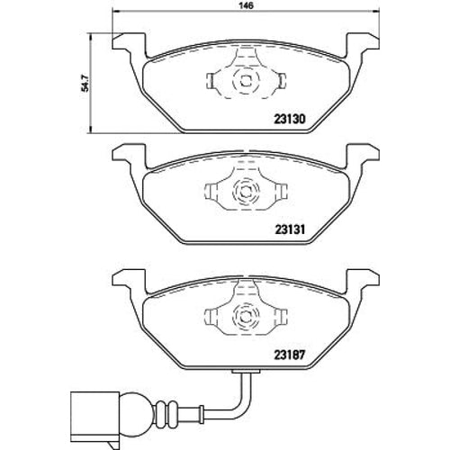 Balatas De Freno Delantera Para Volkswagen Beetle 1998-2018