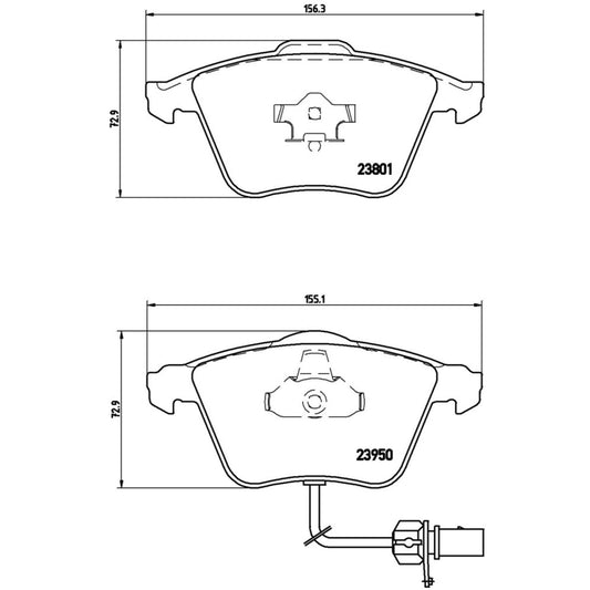 Balatas De Freno Delantera Para Audi A4 2002-2004