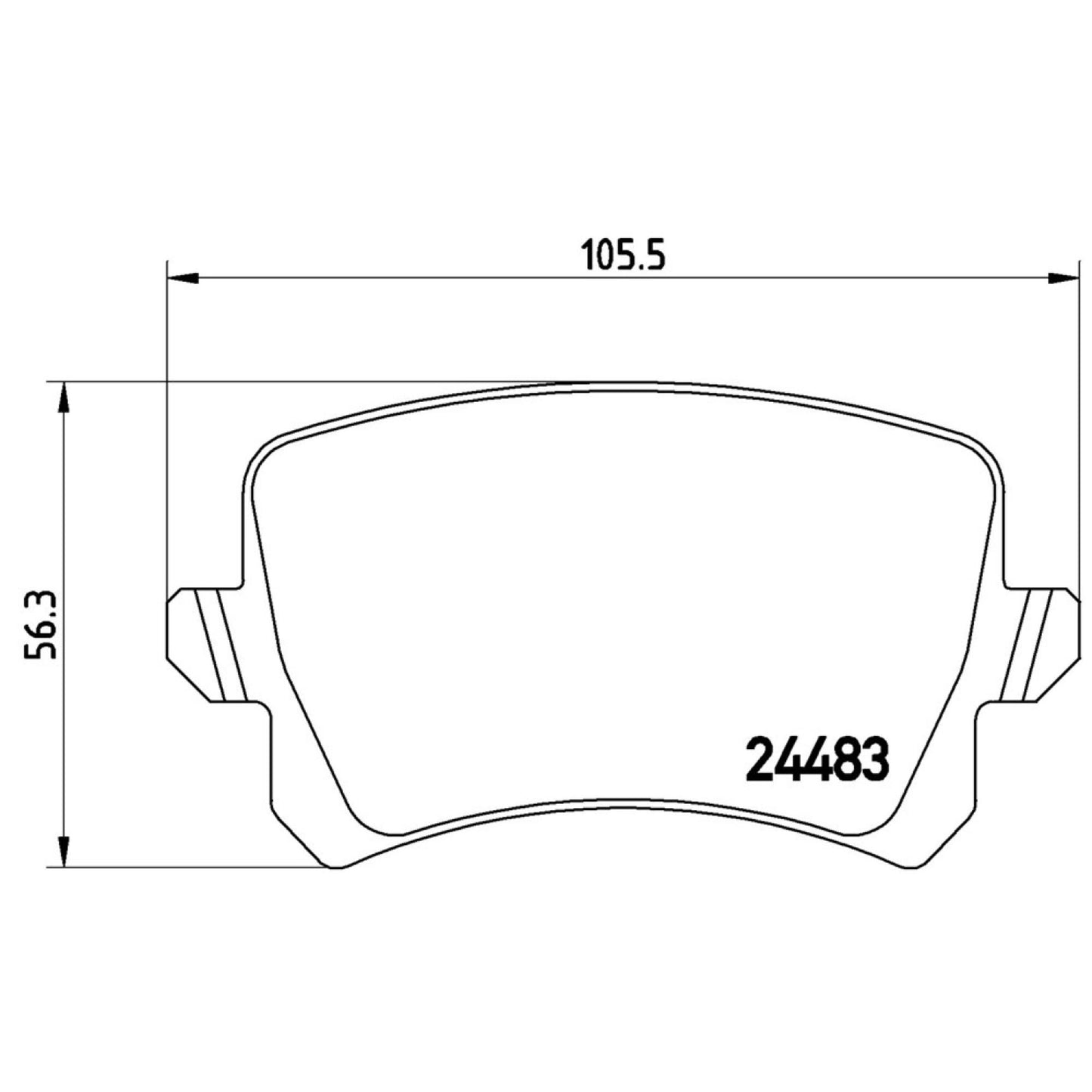 Balatas De Freno Trasera Para Volkswagen Tiguan 2009-2017