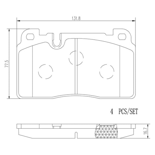 Balatas De Freno Delantera Para Audi Q5 2012-2017