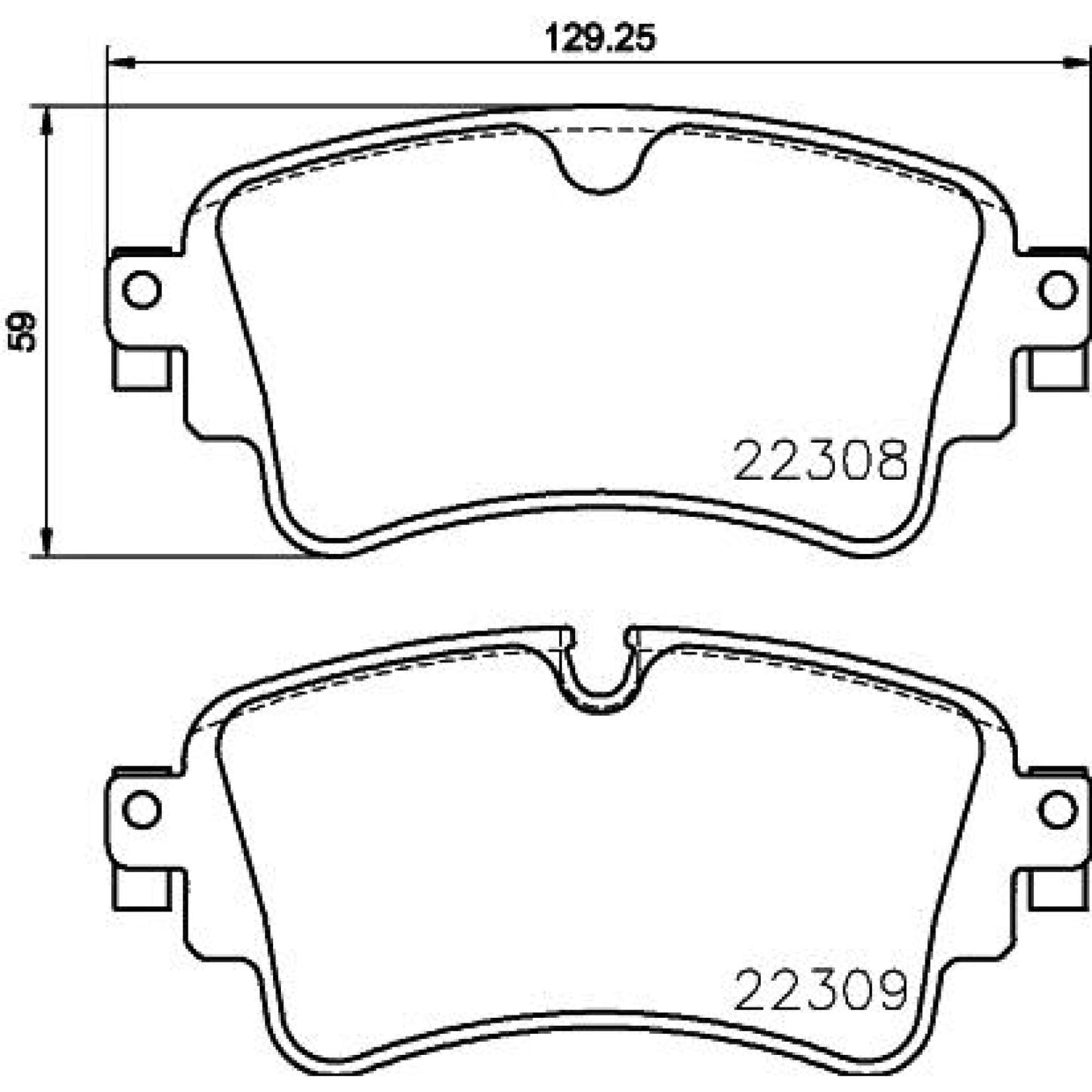 Balatas De Freno Trasera Para Audi A4 2017-2022
