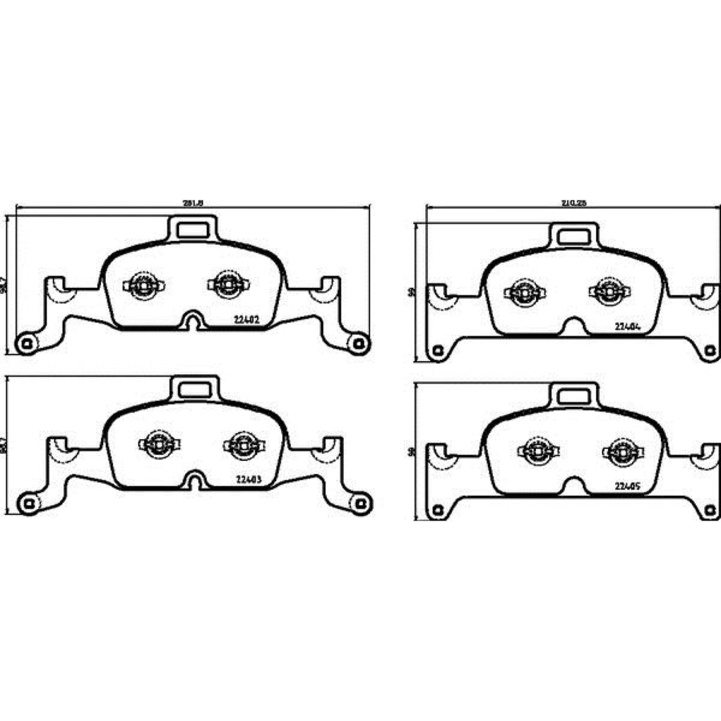 Balatas De Freno Delantera Para Audi A4 2017-2022