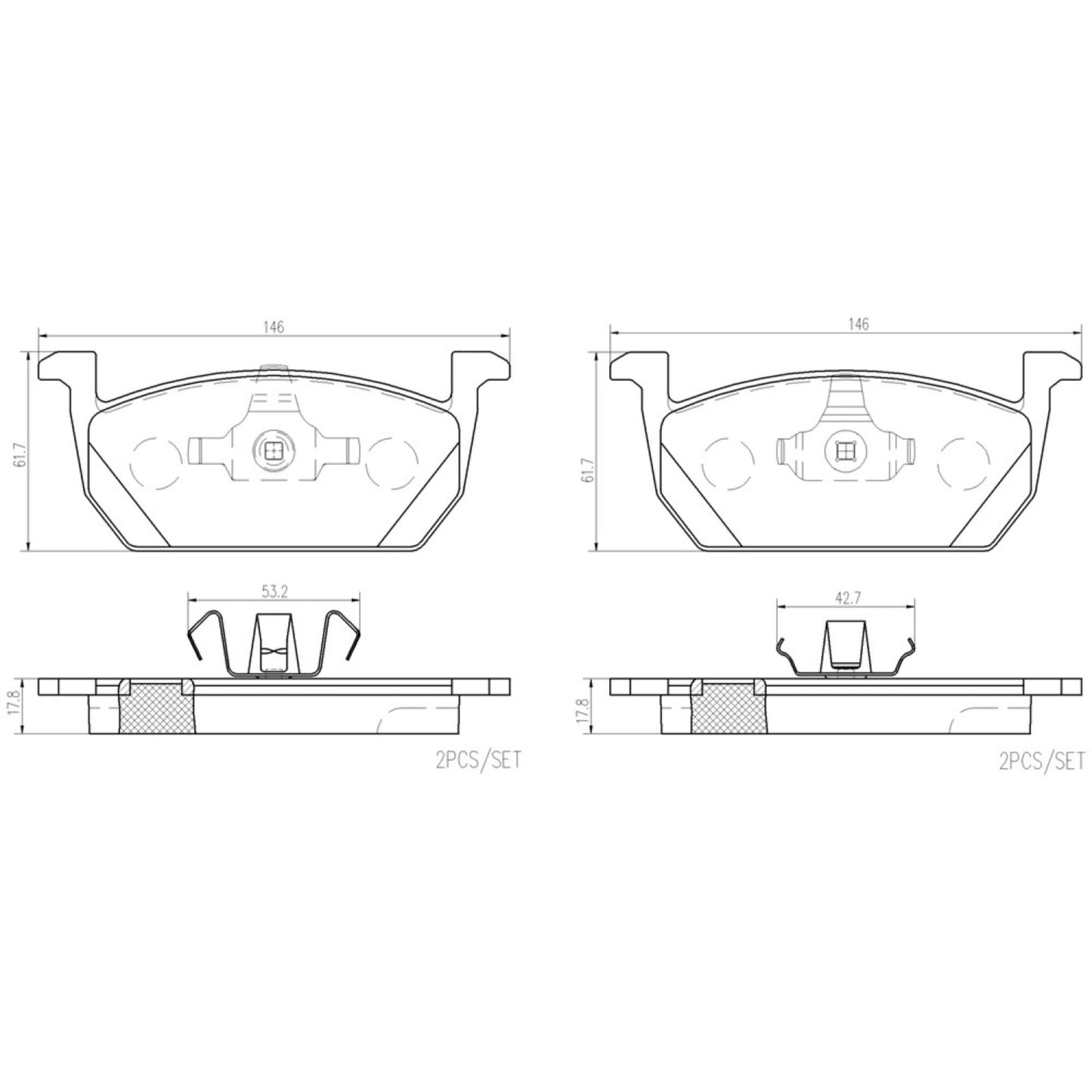 Balatas De Freno Delantera Para Seat Ibiza 2017-2020