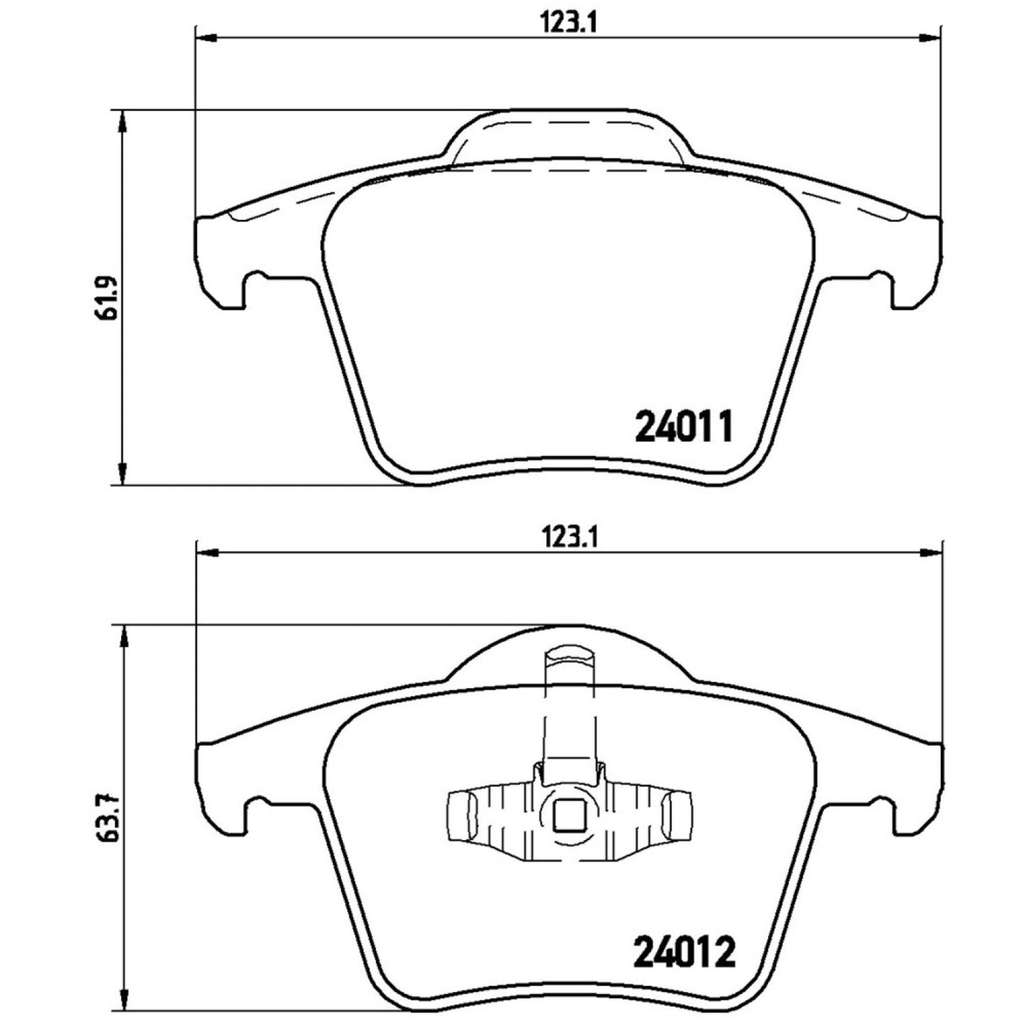 Balatas De Freno Trasera Para Volvo Xc90 2003-2014