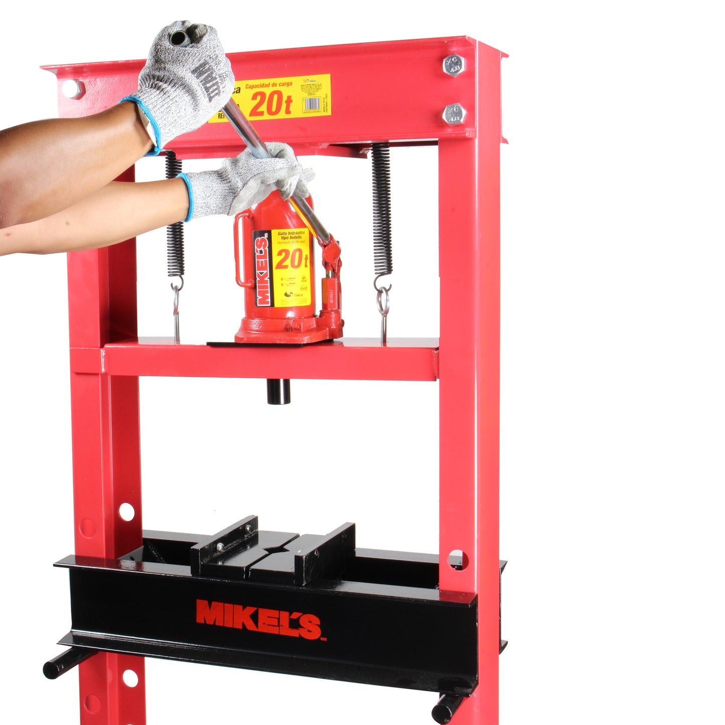 Prensa hidraulica con gato hidraulico (20 ton)