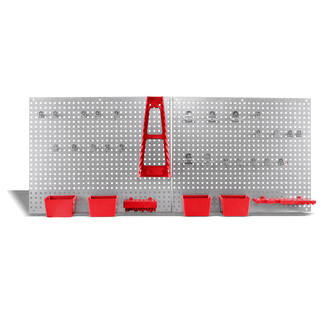 Panel con soporte para herramientas (34 pzas)