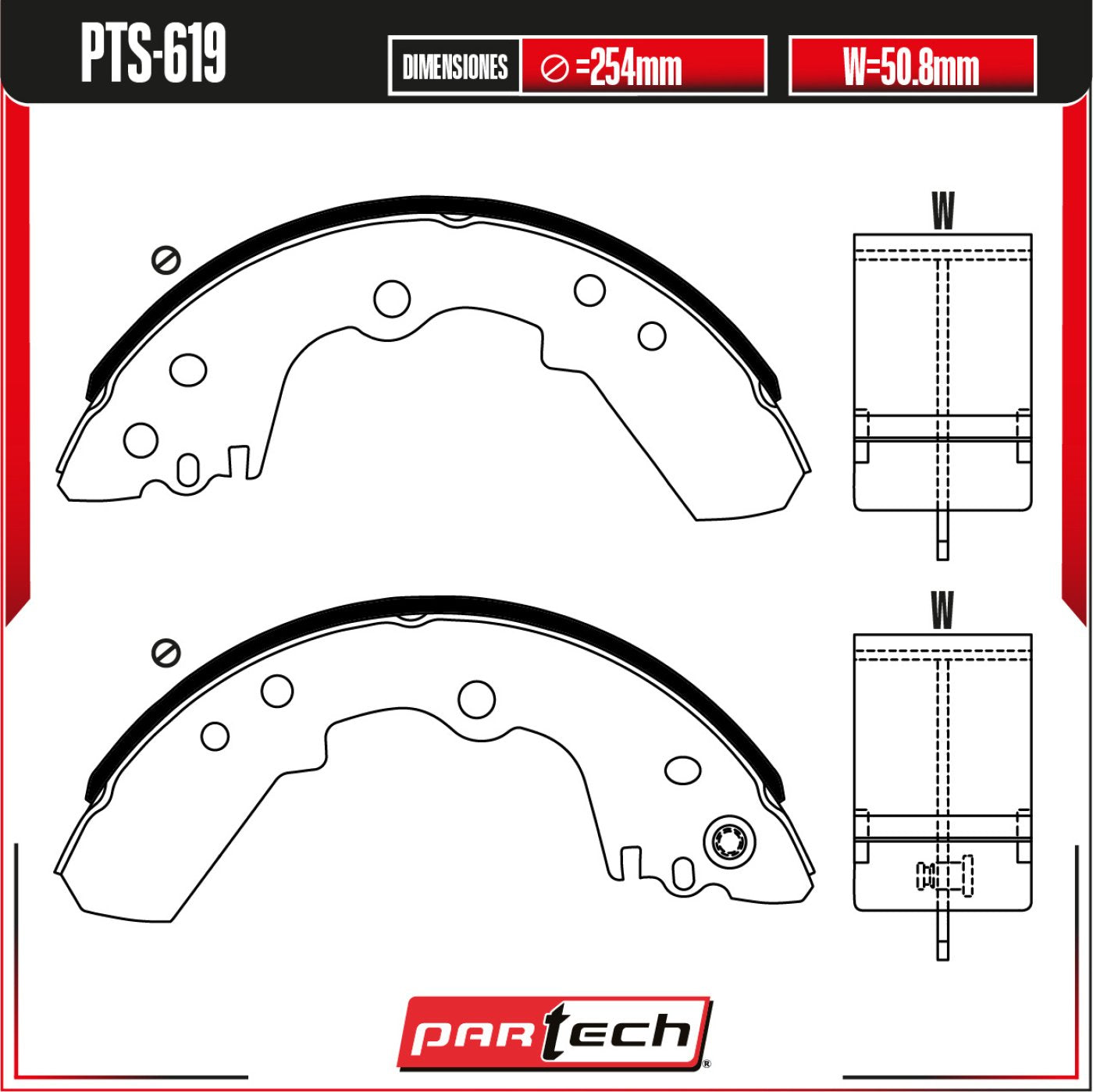Balatas Para Freno De Tambor Isuzu Amigo 1989-1994
