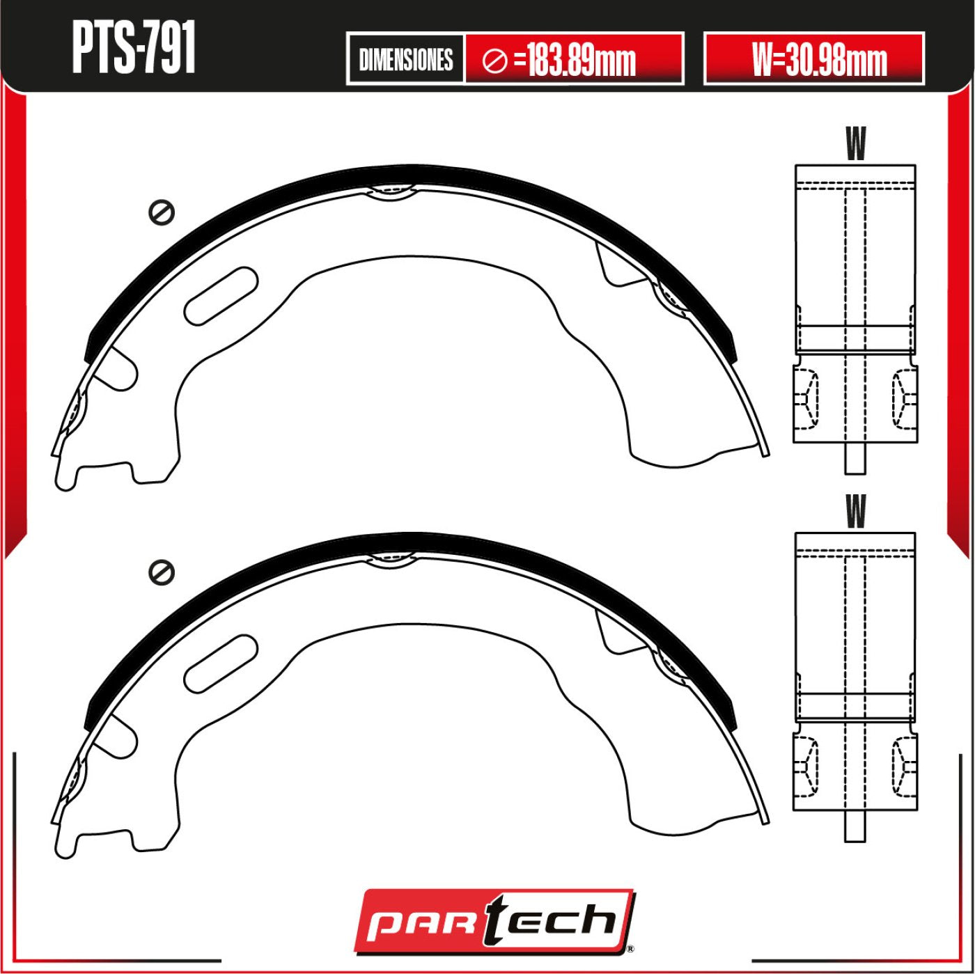 Balatas Para Freno De Tambor Ford Explorer Sport Trac 2002-2010