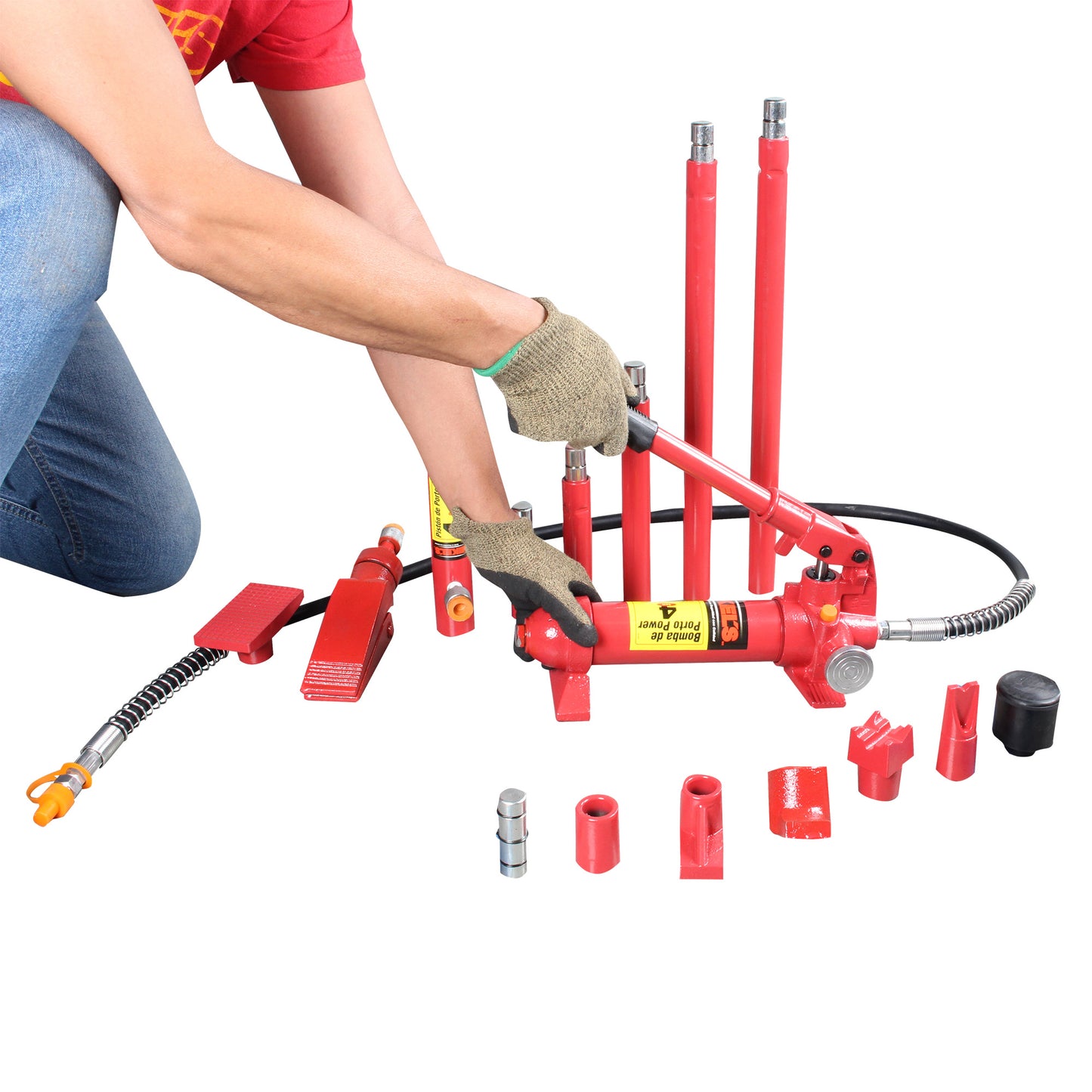 Porto power (4 ton, estuche de plastico)