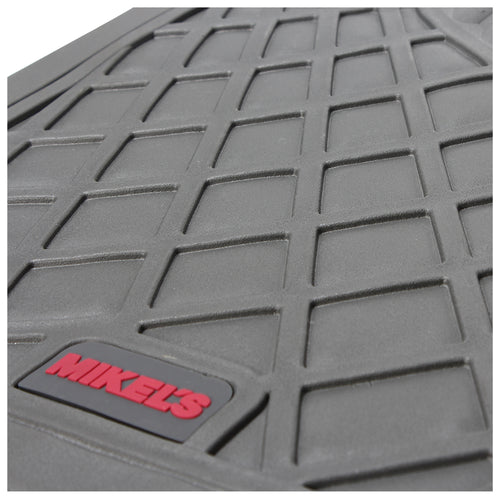 Tapetes para auto de hule, gris de lujo