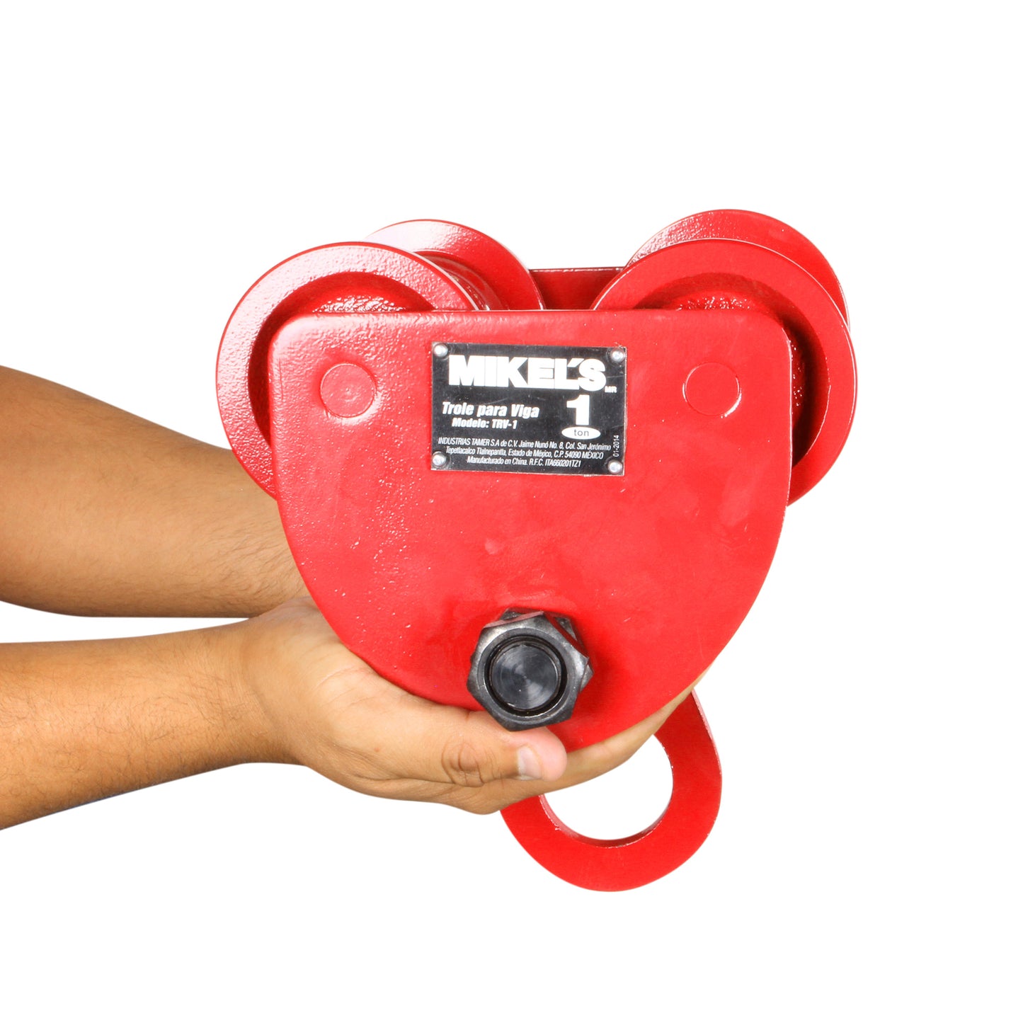 Trole para viga, ancho ajustable (1 ton)