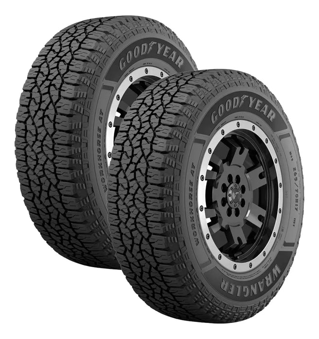 Paquete de 2 Llantas 31X10.50 R15LT 109S GOODYEAR WRANGLER WORKHORSE AT