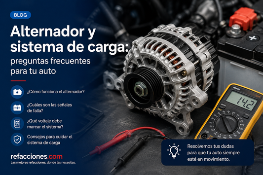 Alternador y sistema de carga: preguntas frecuentes para tu auto