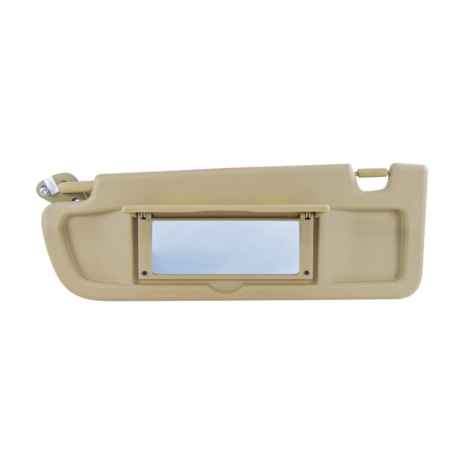 VISERA HD CIVIC 2P COUPE 06-11 1 PIEZA CON ESPEJO SIN LUZ BEIGE PLASTICO HUSHAN DELANTERO IZQ