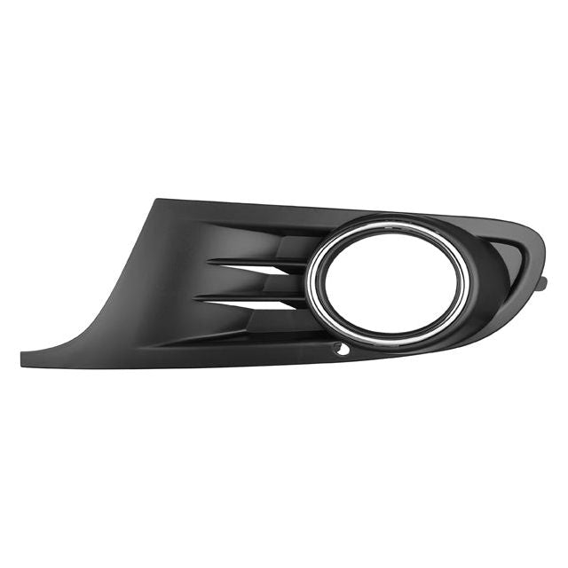 REJILLA FASCIA DELANTERA VW GOLF 09-14 C/HOYO P/FARO NIEBLA FILO CROMADO BASE/CONFORTLINE/TRENDLINE/SPORT/GT L4 4 CILINDROS 1.4/1.6 5 PUERTAS DEPO IZQ