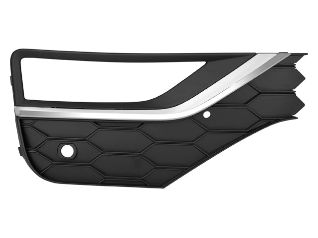 REJILLA FASCIA DELANTERA VW AMAROK 18-23 C/HOYO P/FARO C/HOYO P/SENSOR C/MOLDURA CROMADA ENTRY/HIGHLINE/STARLINE/STARLINE L4/V6 4/6 CILINDROS 2.0L 4 PUERTAS ARGENTINA DER