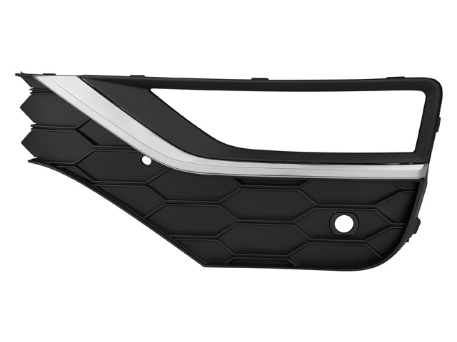 REJILLA FASCIA DELANTERA VW AMAROK 18-23 C/HOYO P/FARO C/HOYO P/SENSOR C/MOLDURA CROMADA ENTRY/HIGHLINE/STARLINE/STARLINE L4/V6 4/6 CILINDROS 2.0L 4 PUERTAS ARGENTINA IZQ