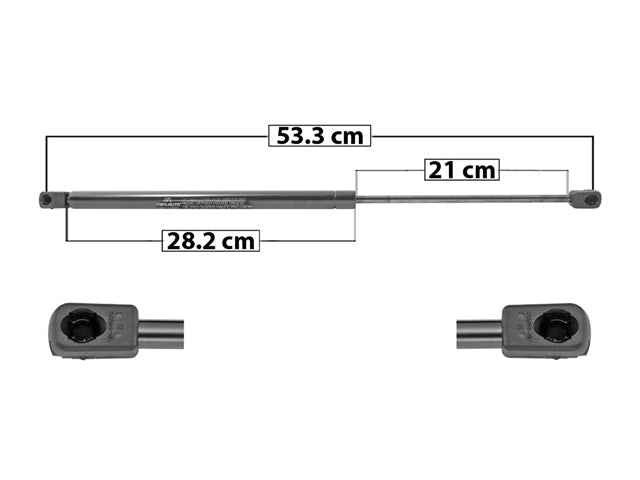 AMORTIGUADOR 5TA PUERTA AD A3 04-12 53.3 CM 28.2 CM 21 CM DER/IZQ MNJ