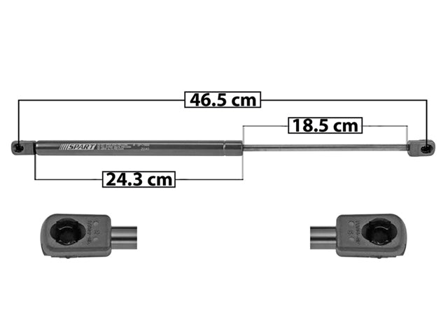 AMORTIGUADOR 5TA PUERTA BW SERIE 1 11-13 46.5 CM 24.2 CM 18.5 CM DER/IZQ SP