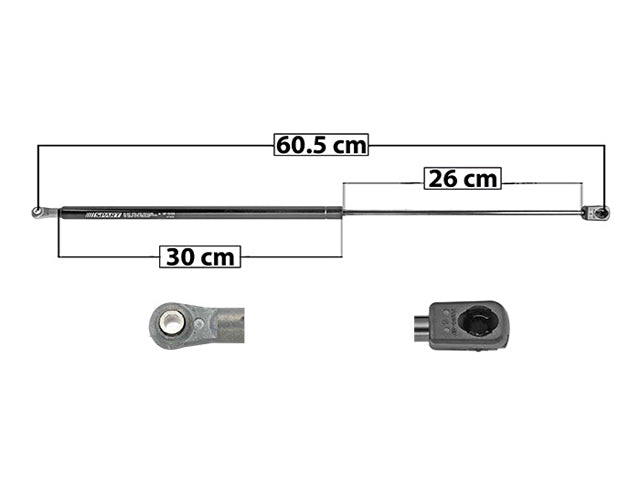 AMORTIGUADOR VIDRIO 5TA PUERTA CV BLAZER 95-04 DER/IZQ SP