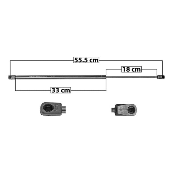 AMORTIGUADOR COFRE CV CENTURY 97-00 DER/IZQ SP