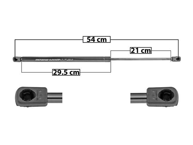 AMORTIGUADOR 5TA PUERTA CV CHEVY 94-12 SIN LIMPIADOR TRASERO 54 CM 29.5 CM 21 CM DER/IZQ SP