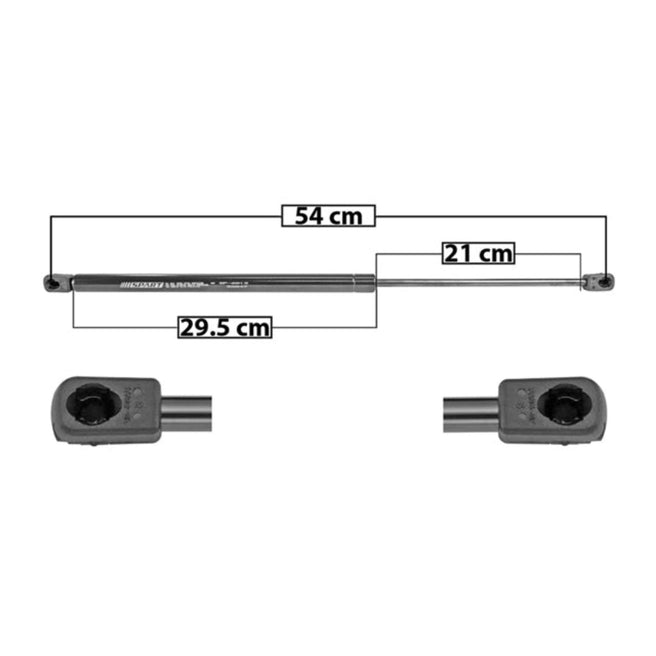 AMORTIGUADOR 5TA PUERTA CV CHEVY 94-12 SIN LIMPIADOR TRASERO 54 CM 29.5 CM 21 CM DER/IZQ SP