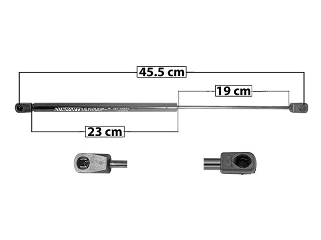 AMORTIGUADOR VIDRIO 5TA PUERTA CV TAHOE 00-06 DER/IZQ SP