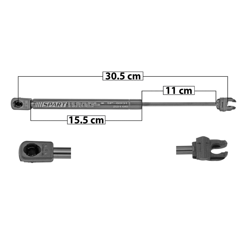 AMORTIGUADOR COFRE DG CHALLENGER 08-20 SP DER/IZQ