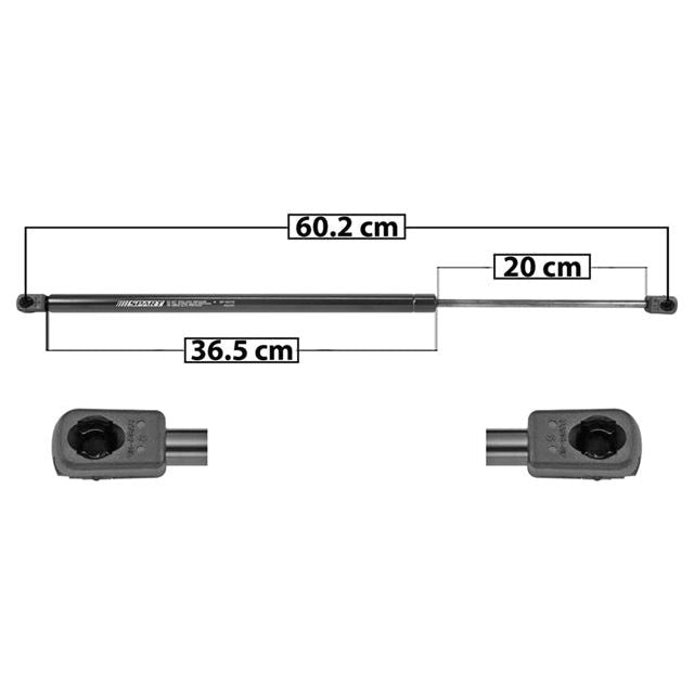 AMORTIGUADOR 5TA PUERTA FD IKON 10-14 60 CM 36.5 CM 20 CM DER/IZQ SP