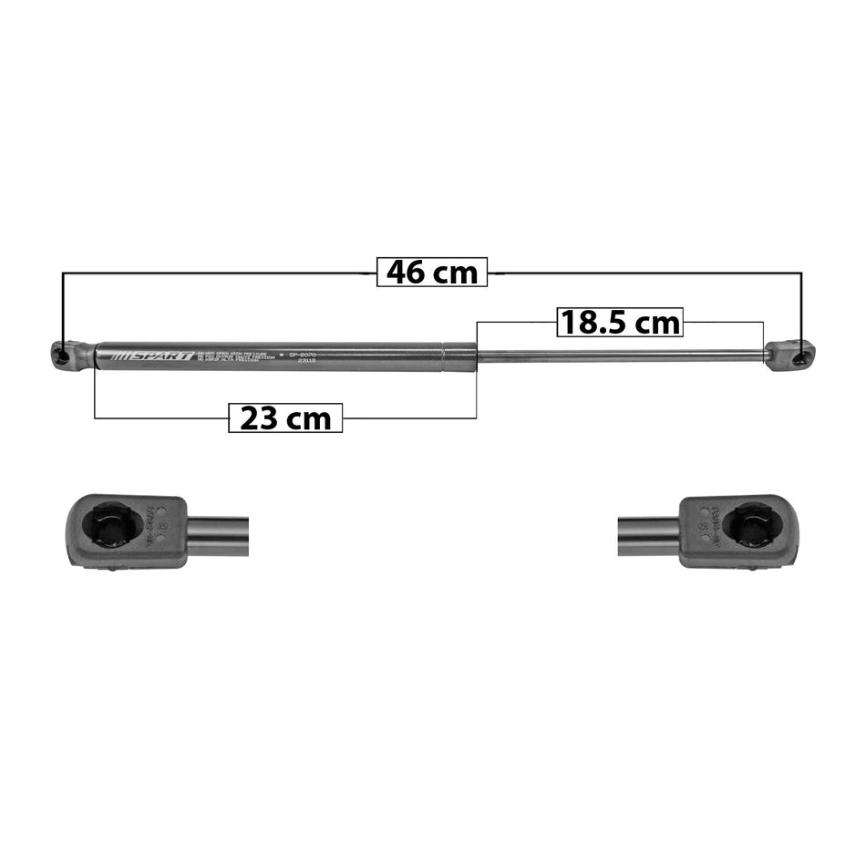 AMORTIGUADOR VIDRIO 5TA PUERTA HD PILOT 09-15 SP 8070 DER/IZQ