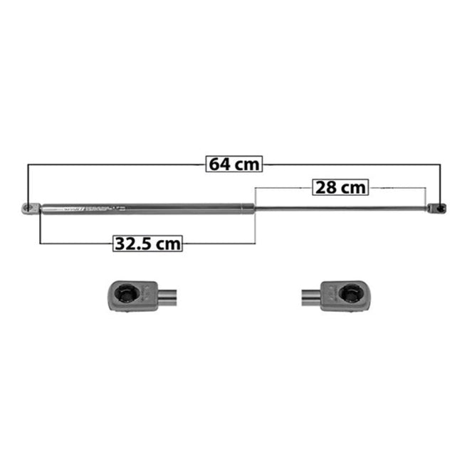 Amortiguador Vidrio 5Ta Puerta P/ Jeep Wrangler 1997-2006