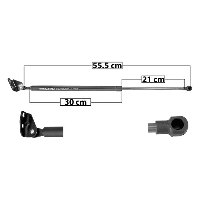 AMORTIGUADOR 5TA PUERTA MZ 3 10-13 55.5 CM 30 CM 21 CM DER SP