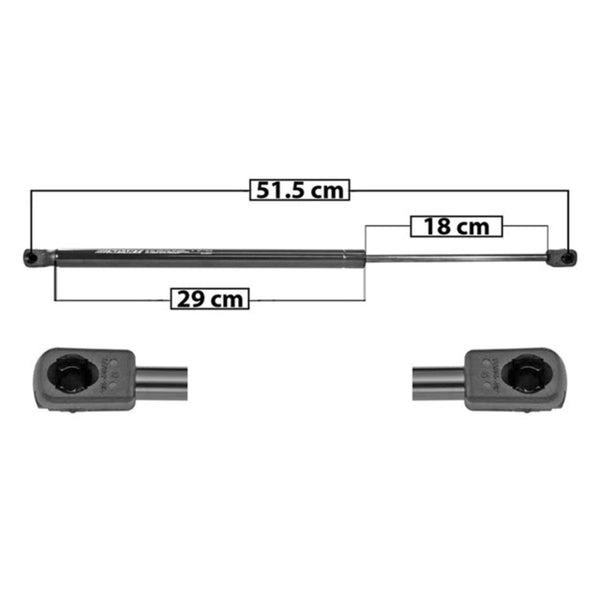 Amortiguador 5Ta Puerta P/ Mazda 2 2012-2015