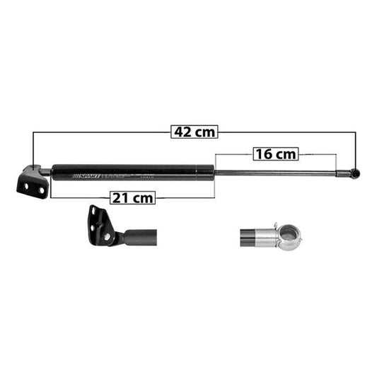 Amortiguador 5Ta Puerta Ns Tiida 07-17 Izq Sp P/ Nissan Tiida 2007-2017