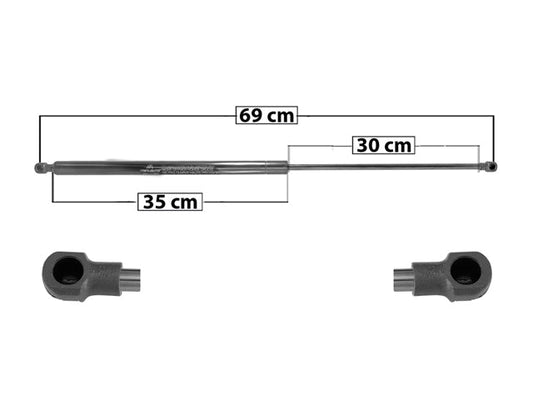 Amortiguador 5Ta Puerta P/ Renault Kangoo 1998-2009