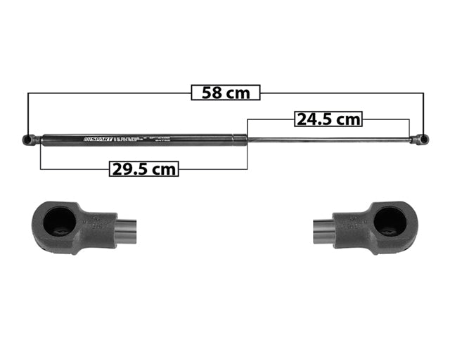 AMORTIGUADOR COFRE RN LOGAN 15-19/SANDERO/STEPWAY 16-19 58 CM 29.5 CM 24.5 CM IZQ SP