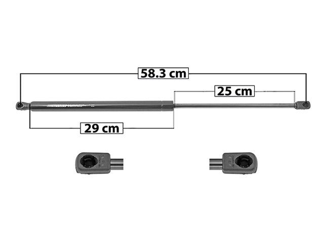 AMORTIGUADOR UNIVERSAL 583mm 250mm 900N SP
